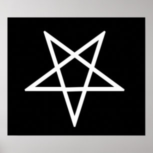 Póster Pentagram invertido