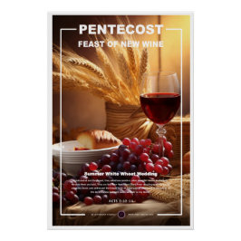Póster Pentecostés - Nuevo vino