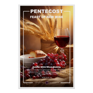 Póster Pentecostés - Nuevo vino