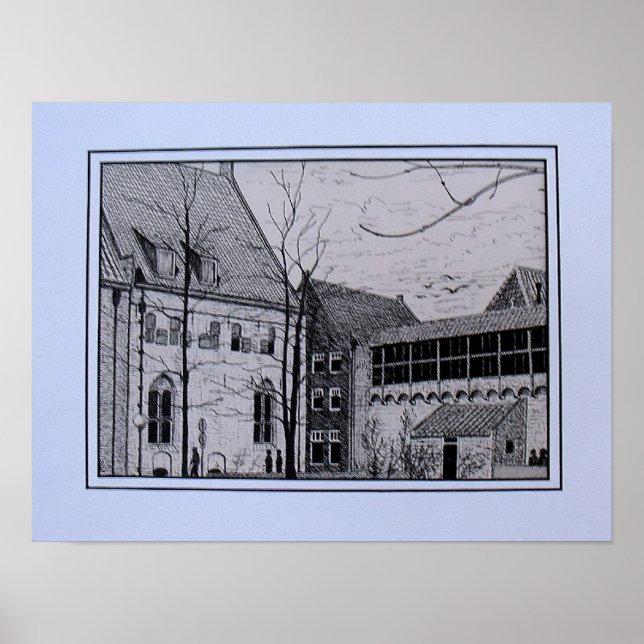 Póster Pentekening Refter Zwolle vlakbij Librije (Frente)