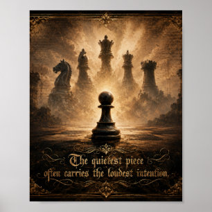 Póster peón de ajedrez