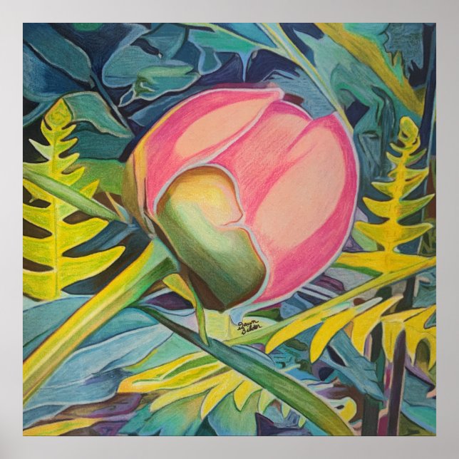 Póster Peonía china (Frente)