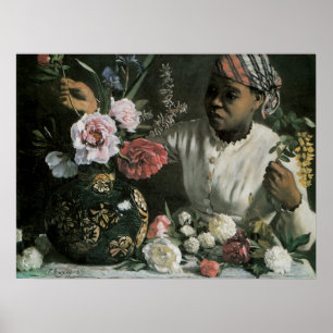 Póster Peonías africanas de Frederic Bazille, flores
