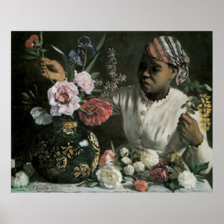 Póster Peonías africanas de Frederic Bazille, flores