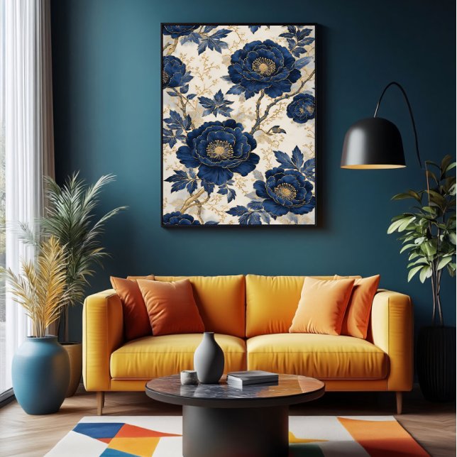 Póster Peonías Azules (Subido por el creador)