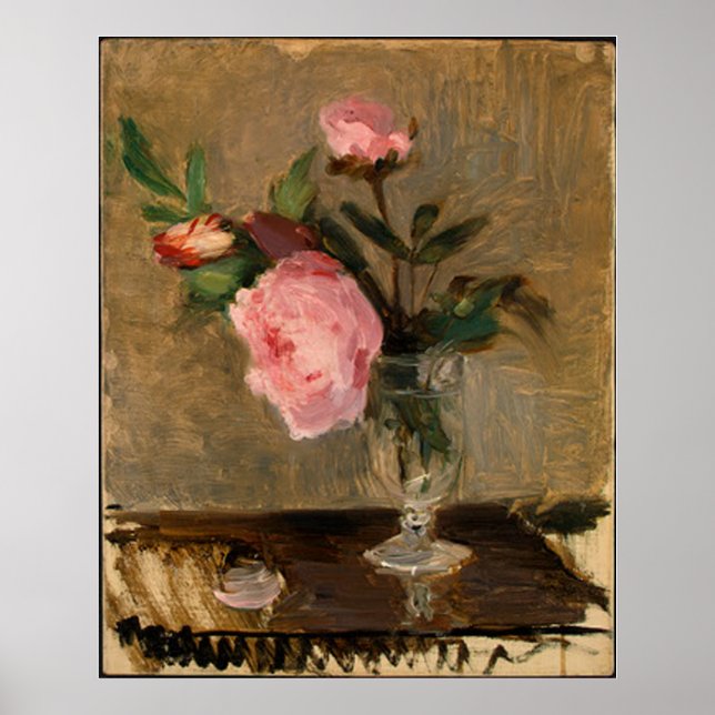 Póster Peonies Berthe Morisot Bella Artes (Frente)