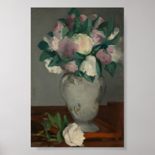 Póster Peonies, Édouard Manet