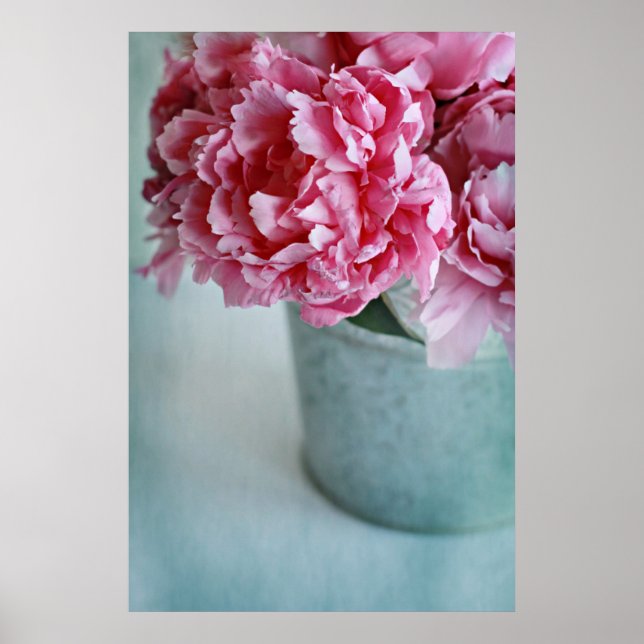 Póster Peonies en la mesa (Frente)