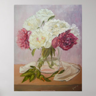 Póster Peonies - Poster