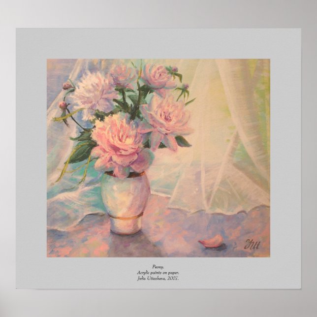 Póster Peony. (Frente)