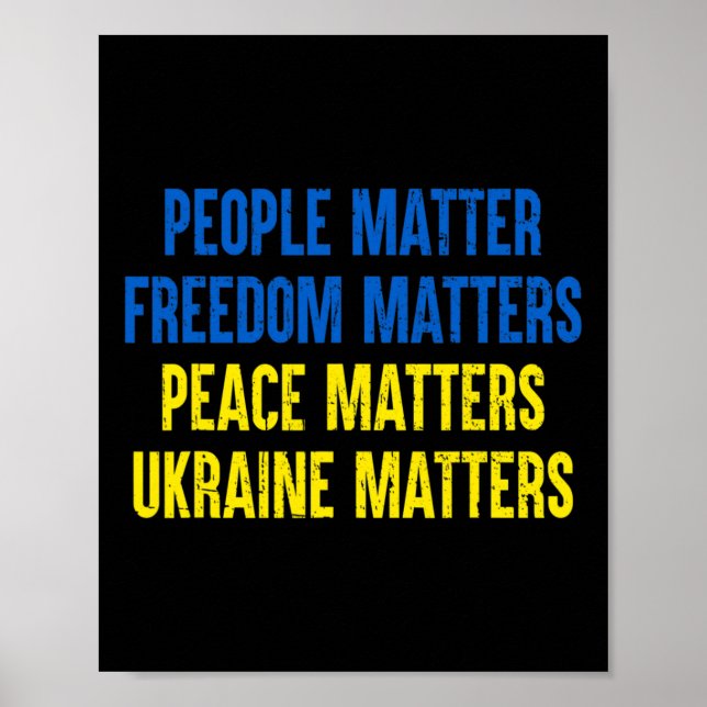 Póster People Problem Freedom Problems Peace Problems Ukr (Frente)