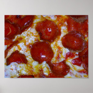 Póster pepperoni Pizza Close poster