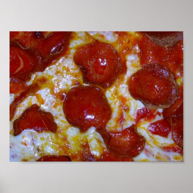 Póster pepperoni Pizza Close poster (Frente)