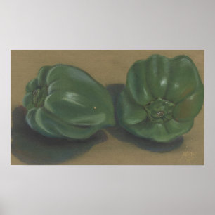 Póster Peppers verdes
