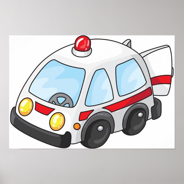 Póster Pequeña Ambulancia (Frente)