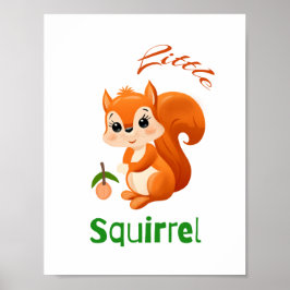 Póster Pequeña ardilla