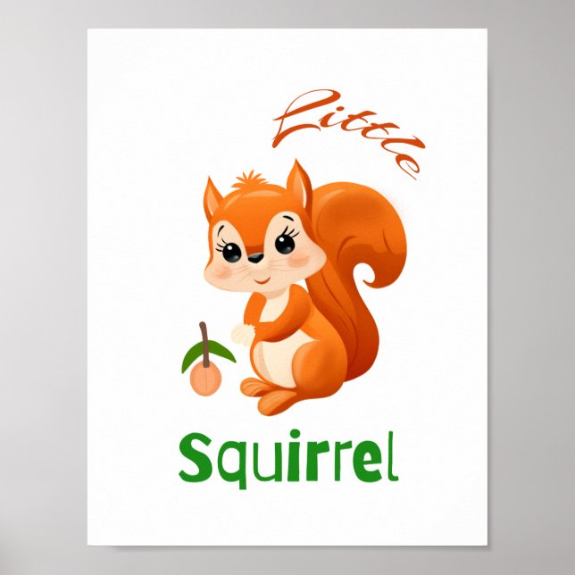 Póster Pequeña ardilla  (Frente)