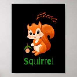 Póster Pequeña ardilla