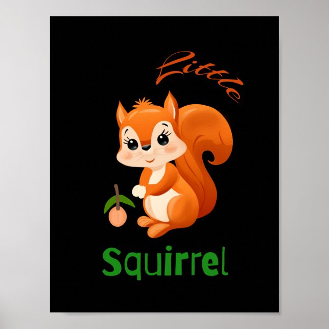 Póster Pequeña ardilla  (Frente)