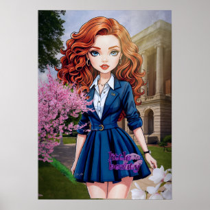 Póster Pequeña belleza en el Poster universitario