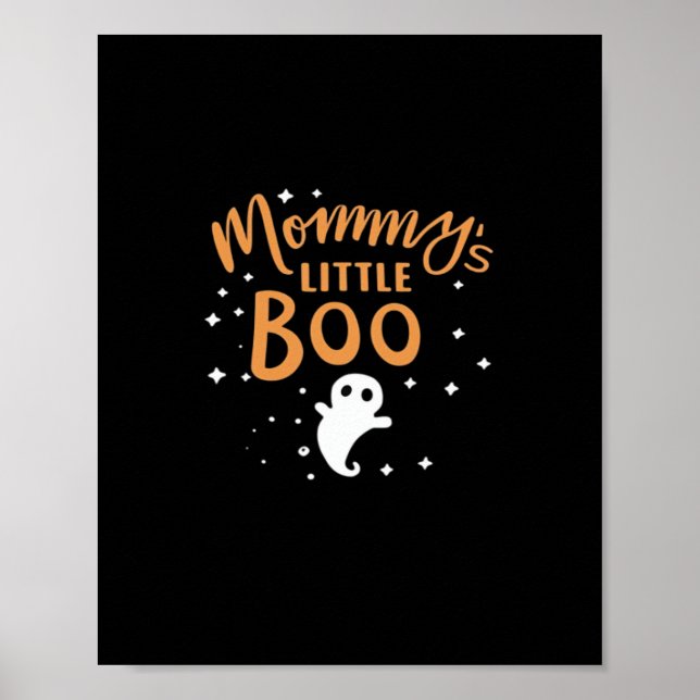 Póster Pequeña boo de mamá - Feliz Halloween (Frente)
