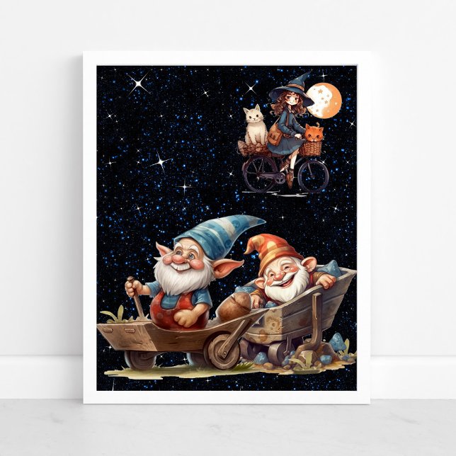 Póster Pequeña Bruja Y Feliz Poster Gnome (Subido por el creador)