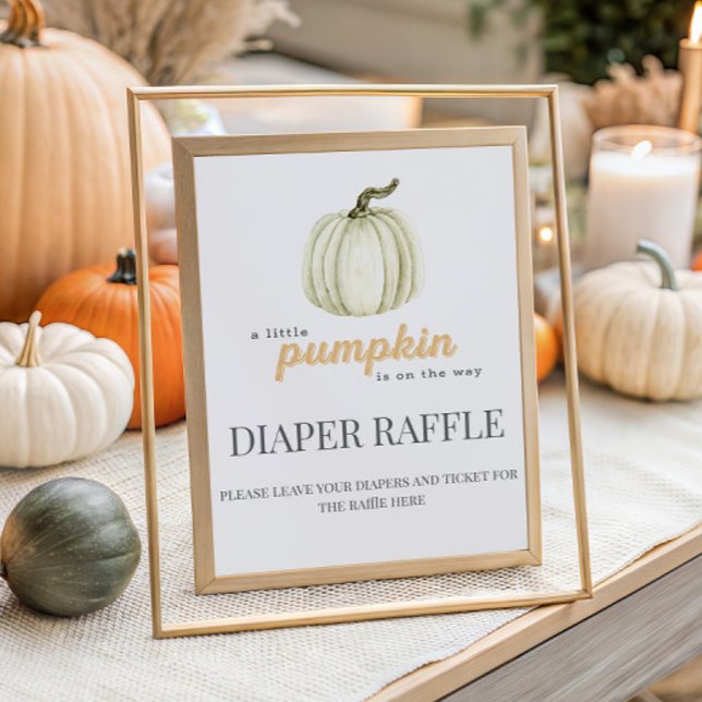 Póster Pequeña Calabaza Cae Baby Shower Diaper Raffle (Subido por el creador)