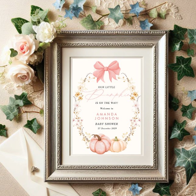 Póster Pequeña calabaza en camino de la ducha de bebé de  (Subido por el creador)