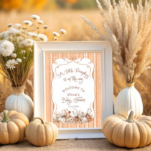 Póster Pequeña calabaza en el camino a la bienvenida de B