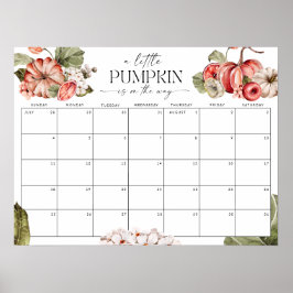 Póster Pequeña calabaza en el camino para adivinar el Rót