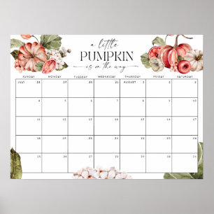 Póster Pequeña calabaza en el camino para adivinar el Rót