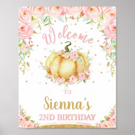 Póster Pequeña Calabaza Segundo Signo de Bienvenida de Cu