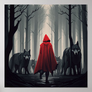 Póster pequeña Caperucita Roja