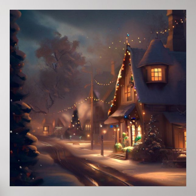 Póster Pequeña ciudad 2 navidades (Frente)