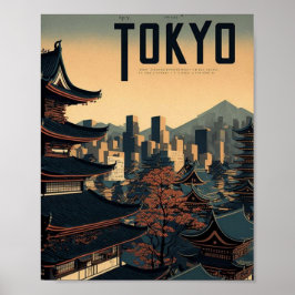 Póster Pequeña Ciudad De Tokio