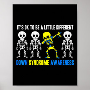 Póster Pequeña conciencia diferente del síndrome de Down 