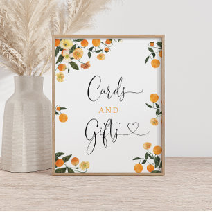 Póster Pequeña Cutie Citrus Botanards and Gifts Rótulo