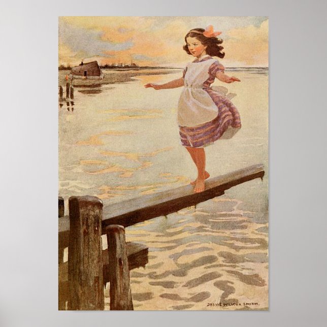 Póster Pequeña Emily por Jessie Willcox Smith Print (Frente)