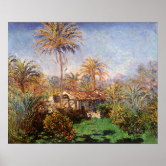 Póster Pequeña granja rural en Bordighera, por Claude Mon