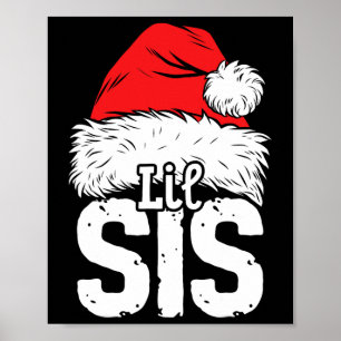 Póster Pequeña hermana de Santa Navidades de la familia c