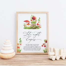 Póster Pequeña honda silvestre juego de pañales nocturnos