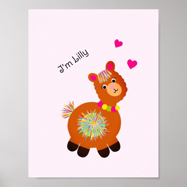 Póster Pequeña Llama (Frente)