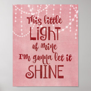 Póster Pequeña luz de la cita de mi brebaje