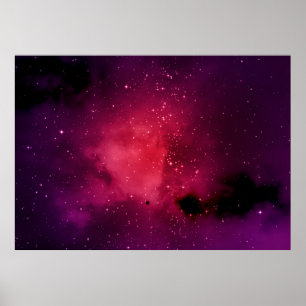 Póster Pequeña parte de un campo de estrella infinita del