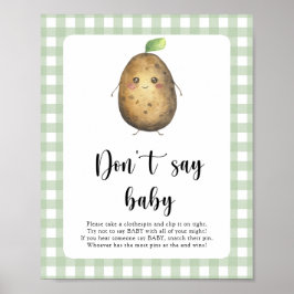 Póster Pequeña Patata No digas bebé