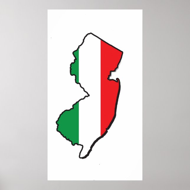 Póster Pequeña Poster de firmas de Italia (Frente)