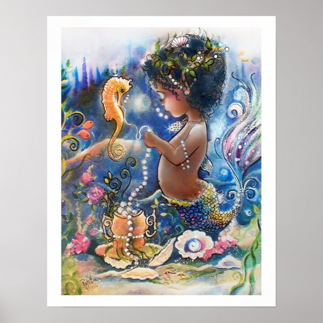 Póster Pequeña Princesa de la Isla del Mar (Frente)