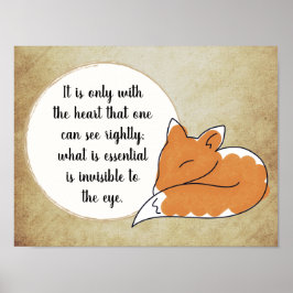 Póster Pequeña príncipe Zitat