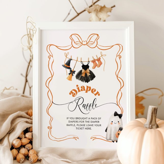 Póster Pequeña rifa de pañales de ropa de halloween de Bo (Subido por el creador)