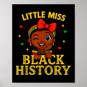 Póster Pequeña Señorita Mes de la Historia Negra 2026 Niñ
